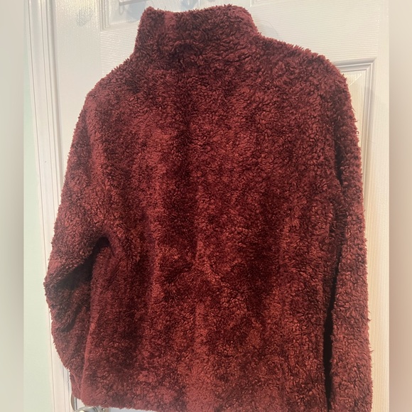 Pendleton Burgundy Teddy Sherpa Jacket Sz M - Picture 5 of 6